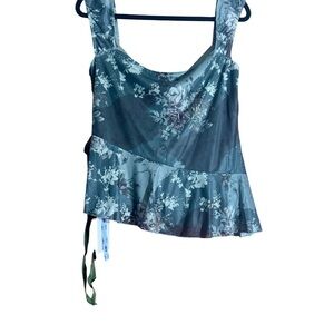 Cider Blue Floral Top